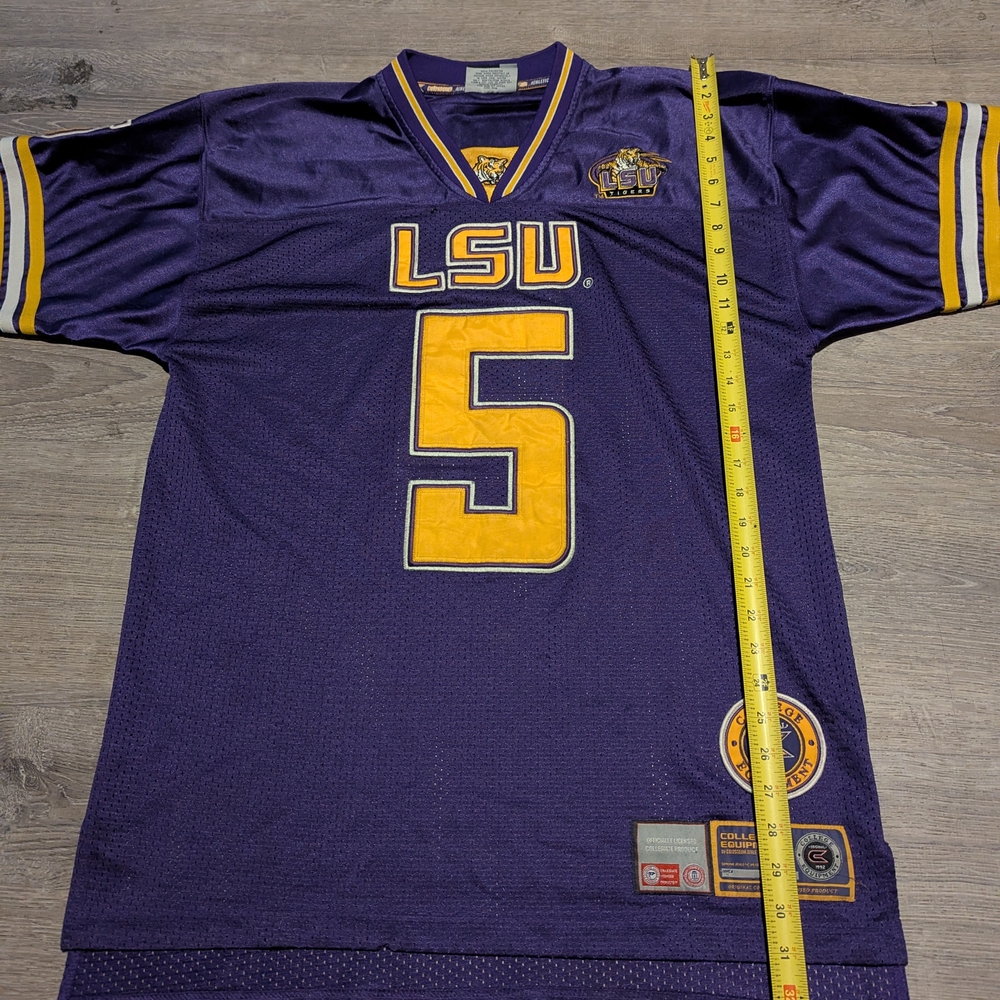 Purple LSU Jersey with Yellow Accents